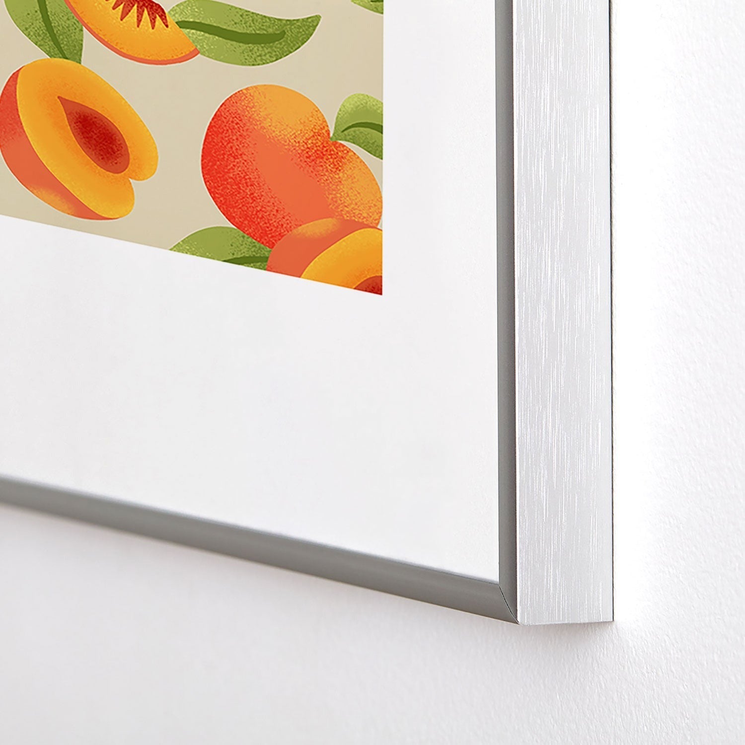Jessica Molina Peach Pattern Metal Framed Art Print