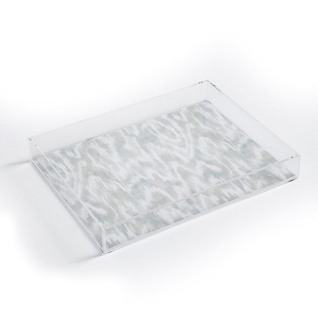Jacqueline Maldonado Watercolor Wood Grain Acrylic Tray