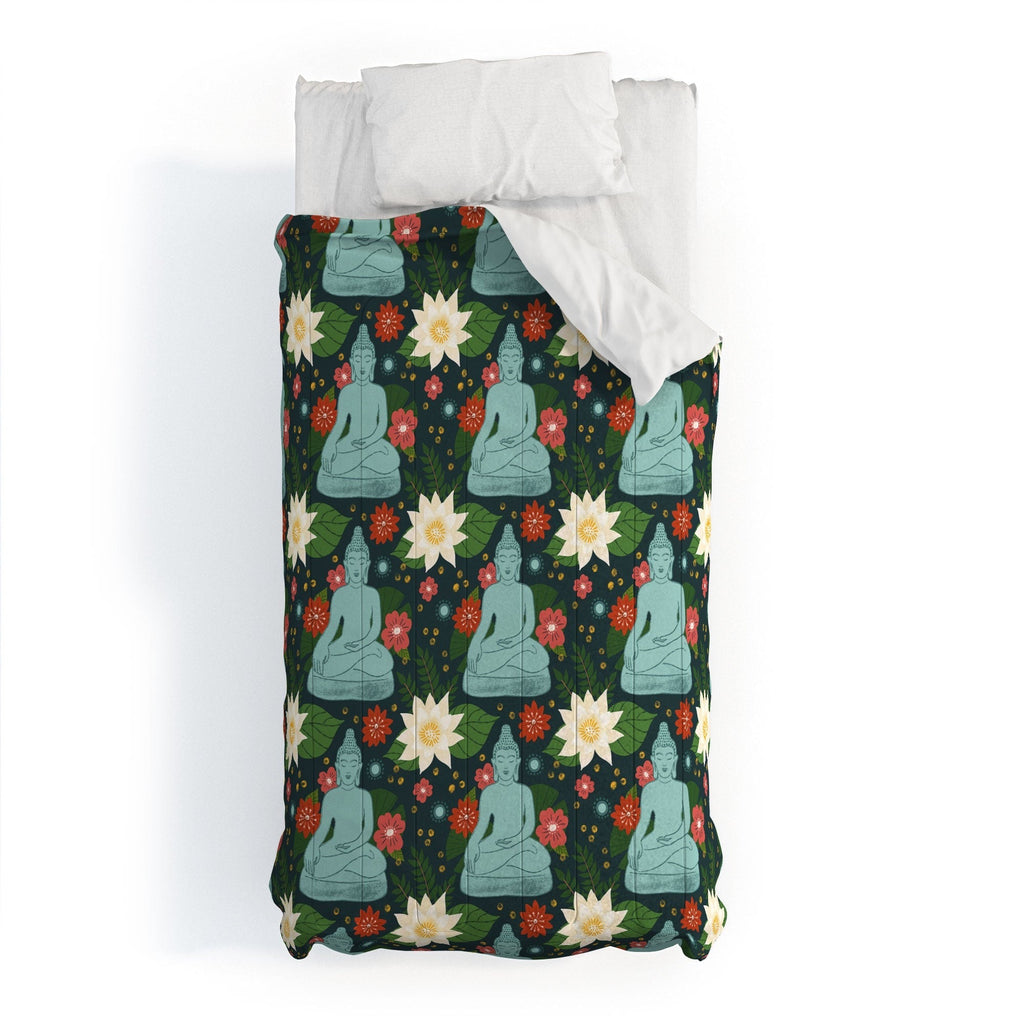 Design by Spark Meditating Lotus Buddha Comforter