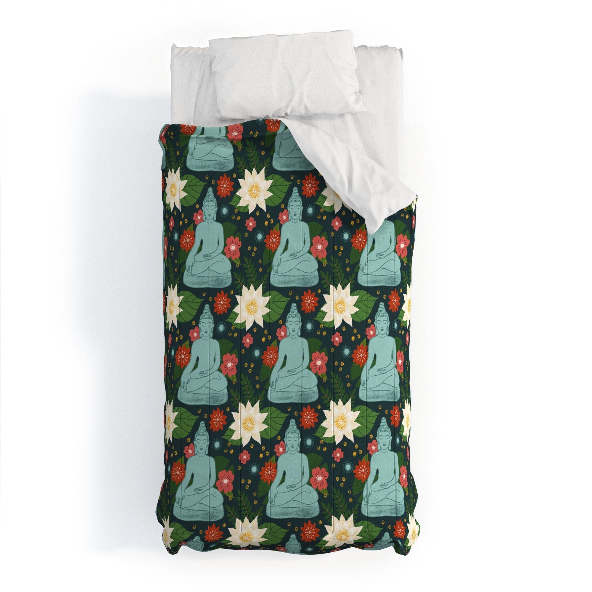 Design by Spark Meditating Lotus Buddha Comforter