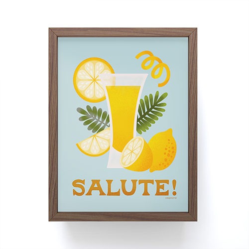 Jessica Molina Limoncello Cocktail Framed Mini Art Print