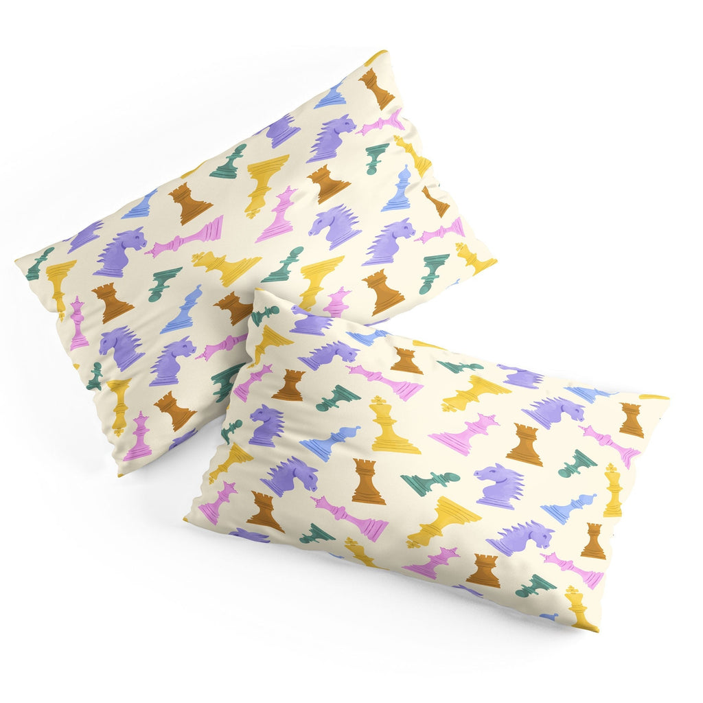 Design by Spark Chess Game Pieces Pillow Shams