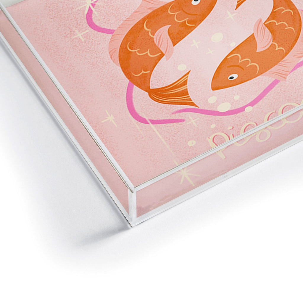 Little Om Zodiac Sign Pisces Acrylic Tray