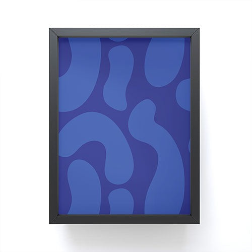 Camilla Foss Blue Pebble Framed Mini Art Print