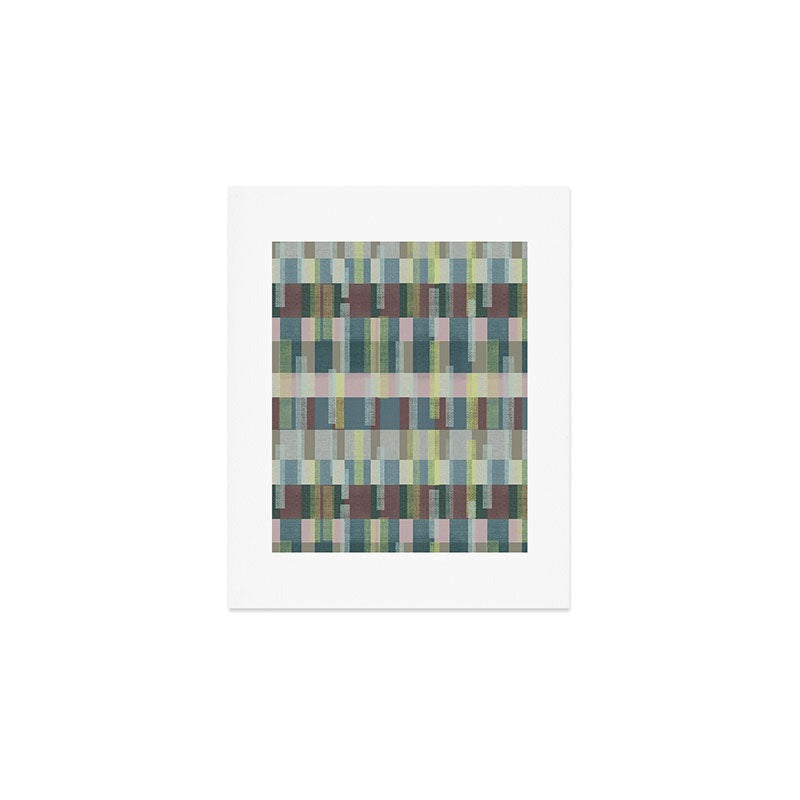 Marta Barragan Camarasa Dynamic Linear Blocks Art Print