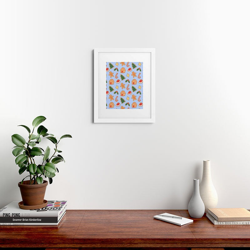 Love_Ryming Christmas Cookies Framed Art Print