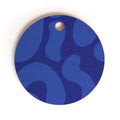 Camilla Foss Blue Pebble Cutting Board Round