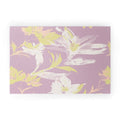 Gabriela Fuente Emma Lilac Floral Welcome Mat