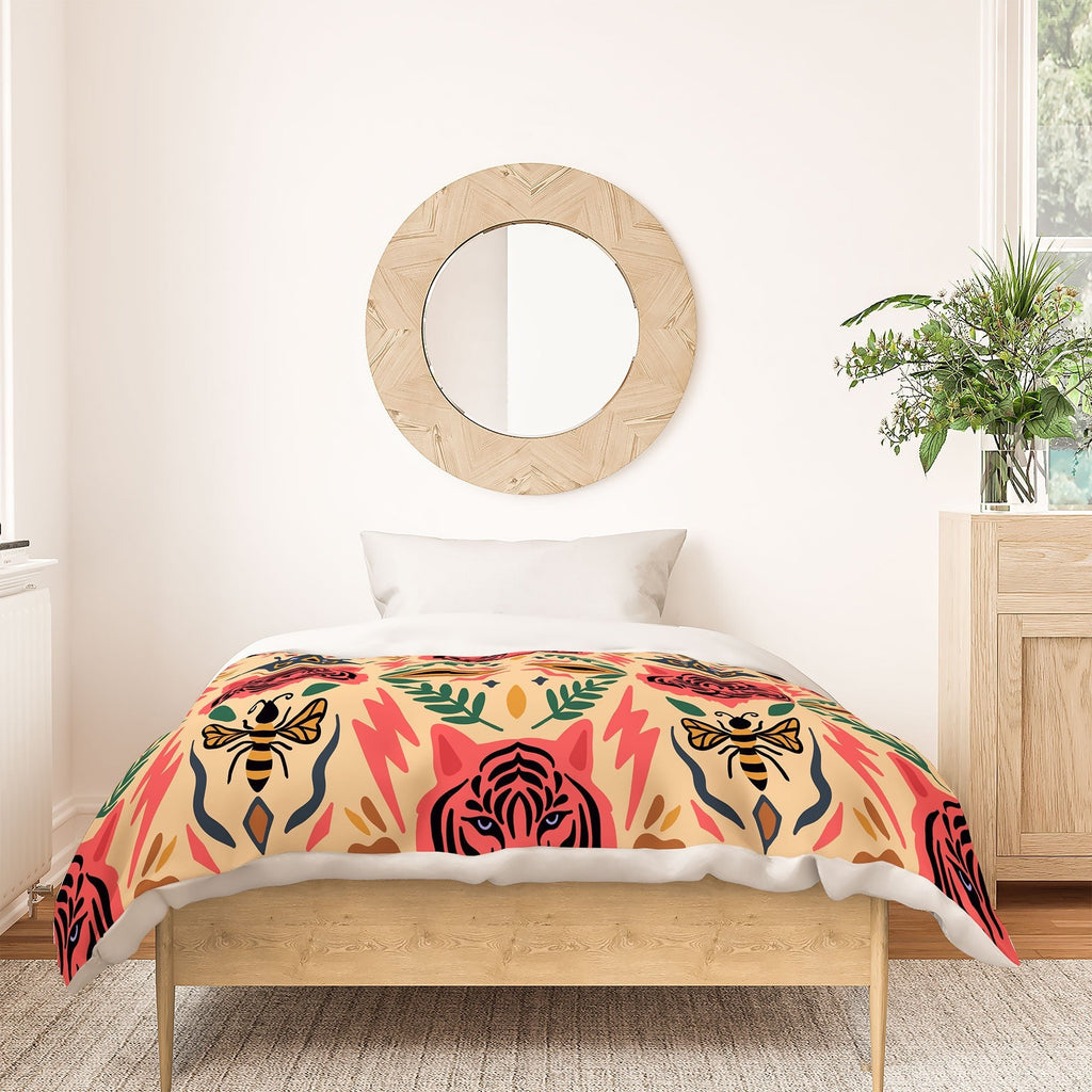 Design by Spark Tigress Queen Bee Duvet Cover