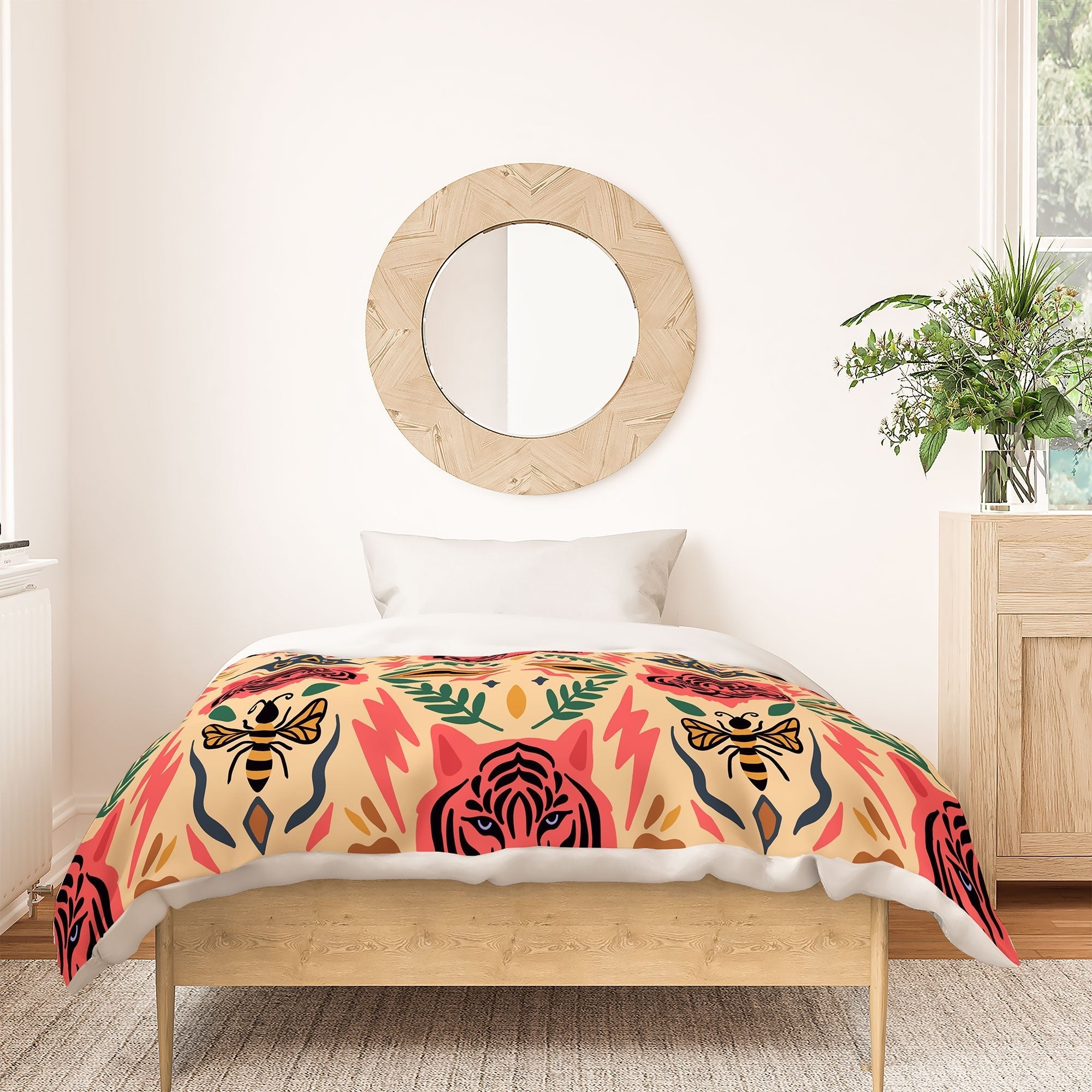 Design by Spark Tigress Queen Bee Duvet Cover