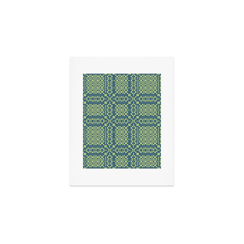 Marta Barragan Camarasa Nostalgic Grid Design Art Print