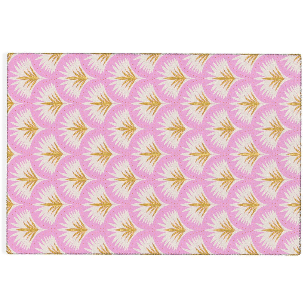 Jennifer Labre Pink Palmetto Outdoor Rug