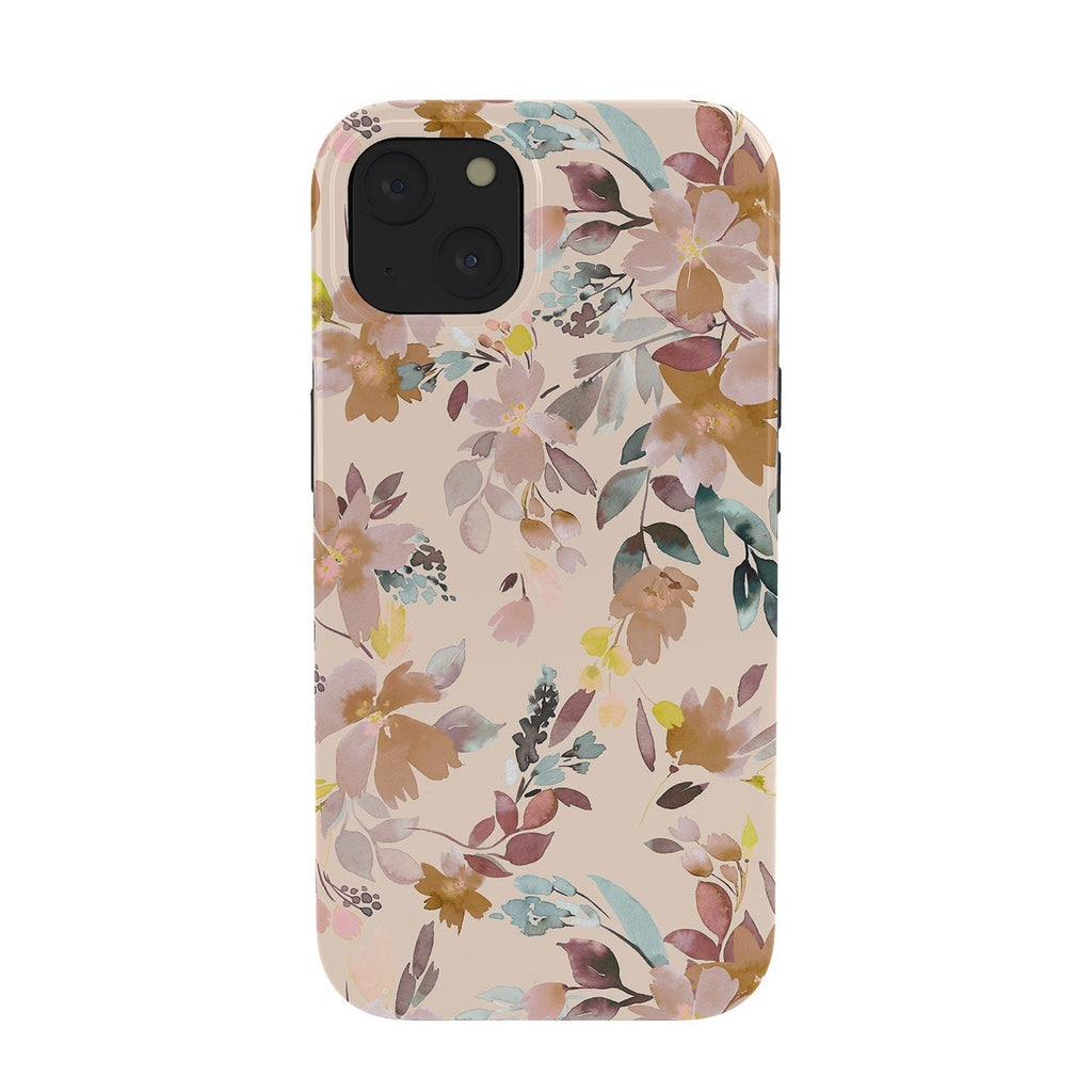Ninola Design Botanic Retreat Floral Oleander Whimsical Soft Pink Phone Case