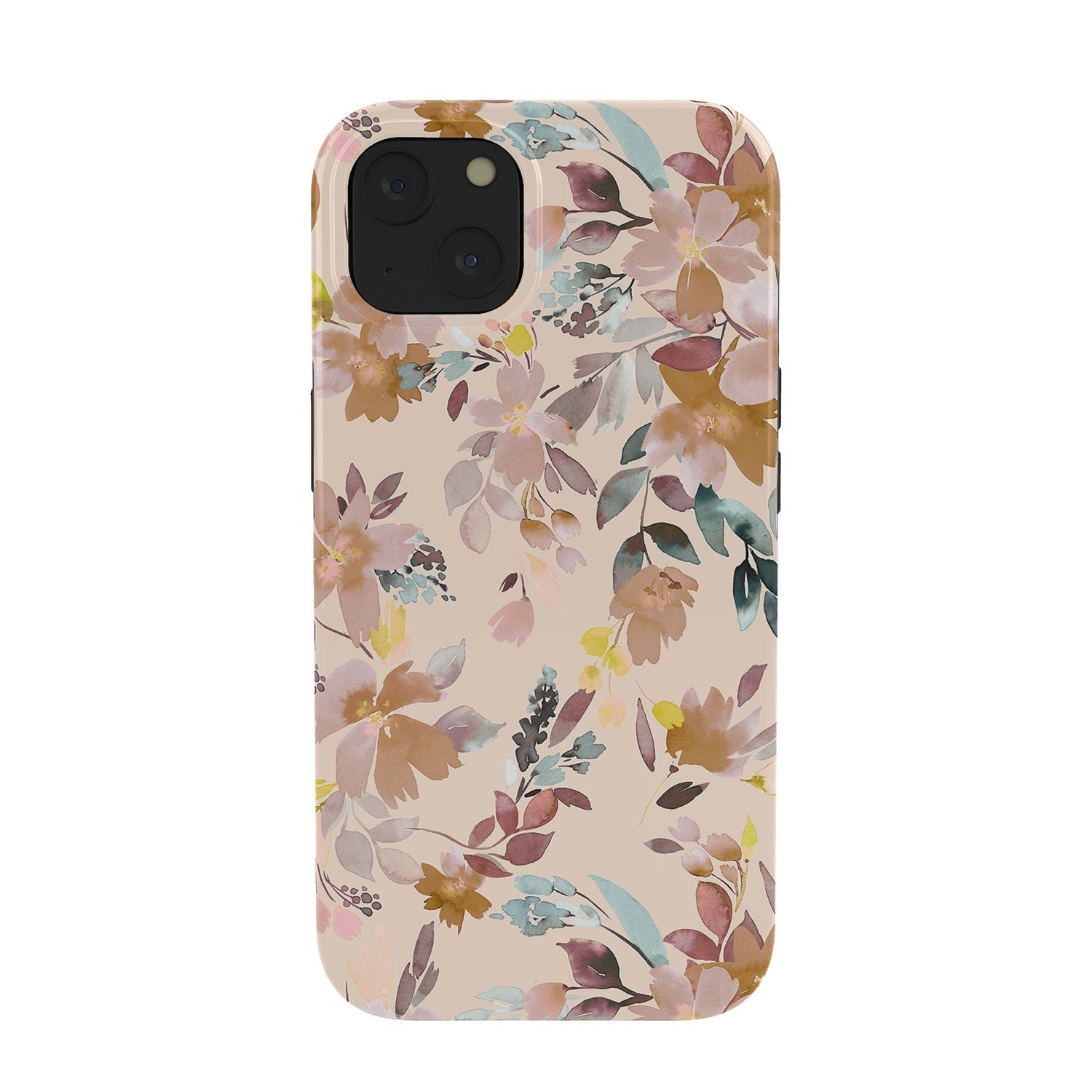 Ninola Design Botanic Retreat Floral Oleander Whimsical Soft Pink Phone Case
