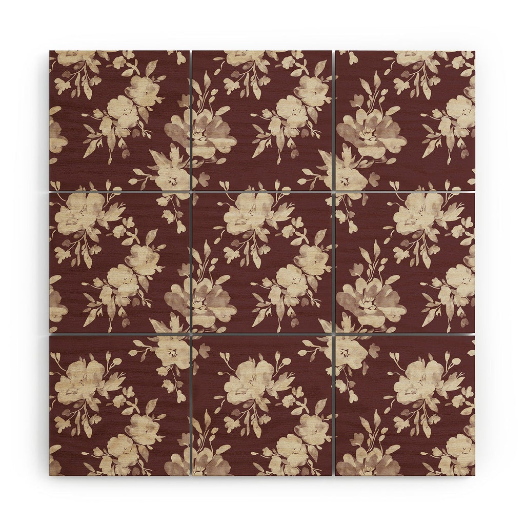 Marta Barragan Camarasa Antique Petal Romance Wood Wall Mural
