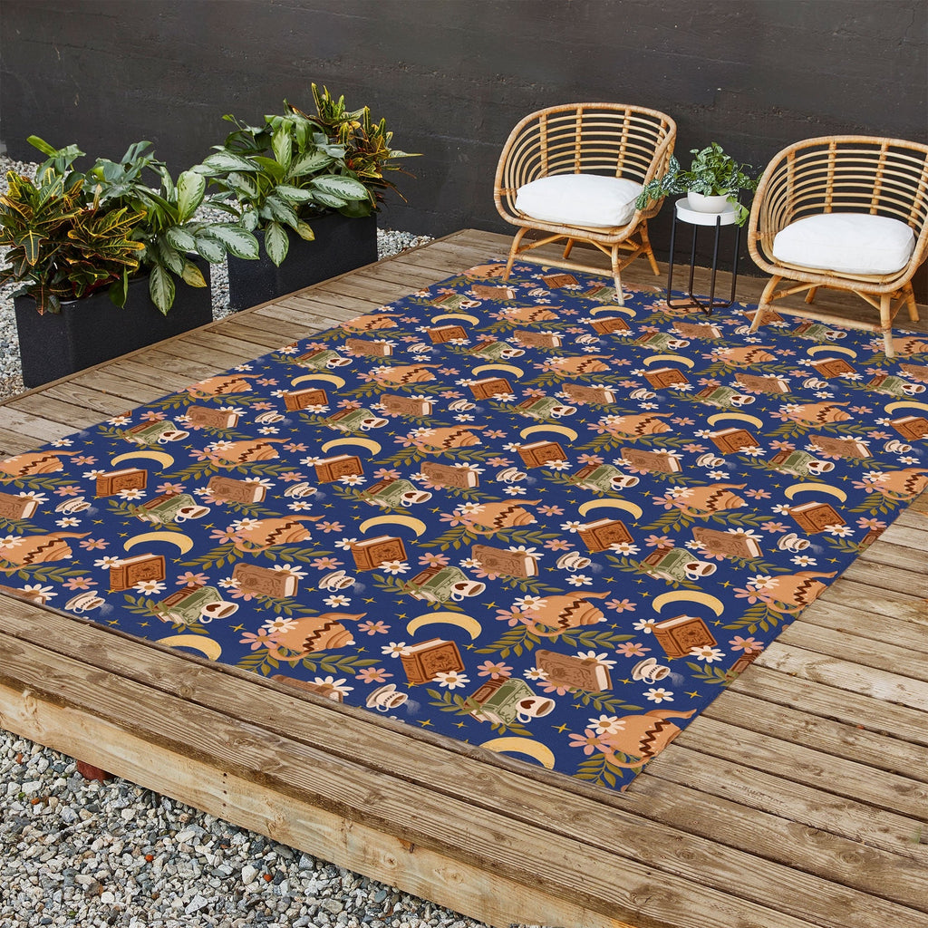 Avenie Moonlit Reading Nook II Outdoor Rug