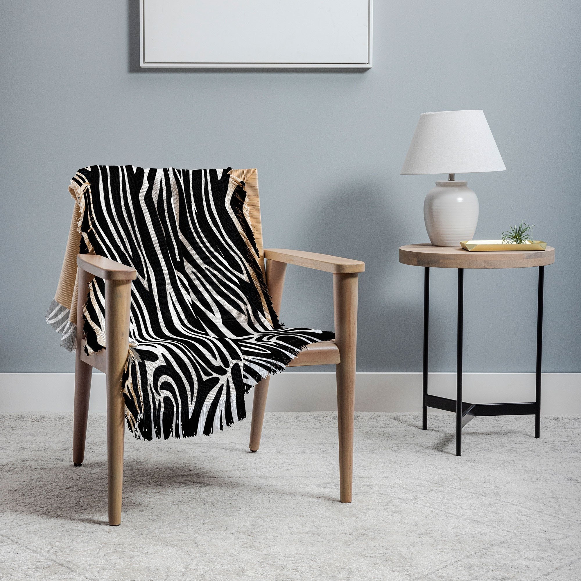 Jennifer Labre Wild Zebra Throw Blanket