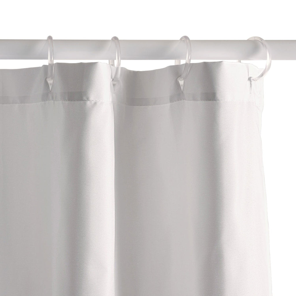 Kierkegaard Design Studio organic stripes naut navy blue and white Shower Curtain