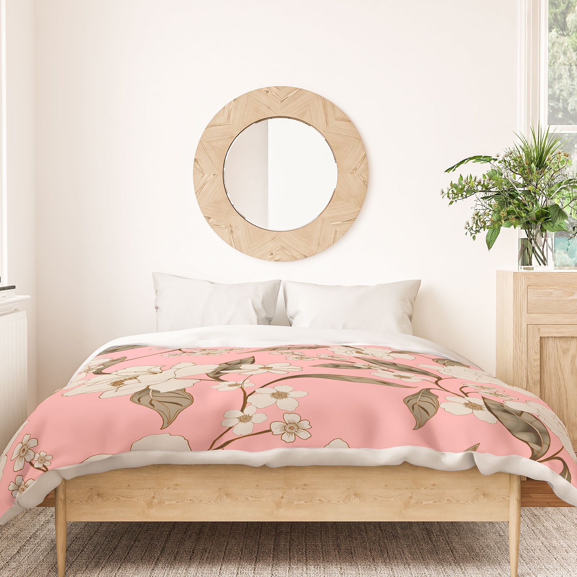 Gabriela Fuente Roberta in Pink Duvet Cover