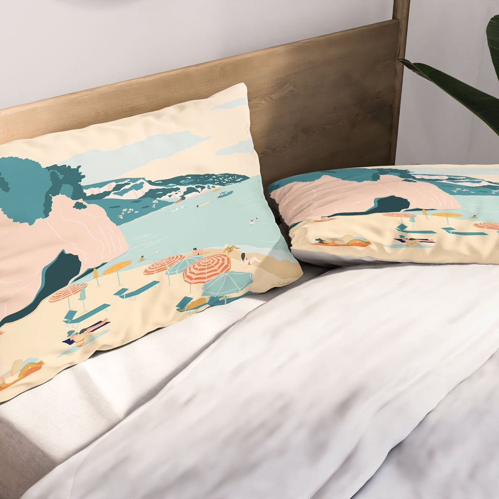 Valeria Frustaci Beach of Positano in Italy Pillow Shams