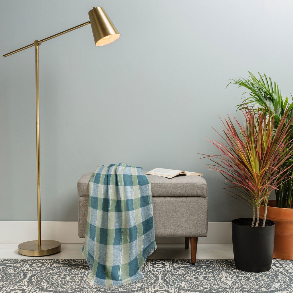 Marta Barragan Camarasa Country Style Checks Throw Blanket