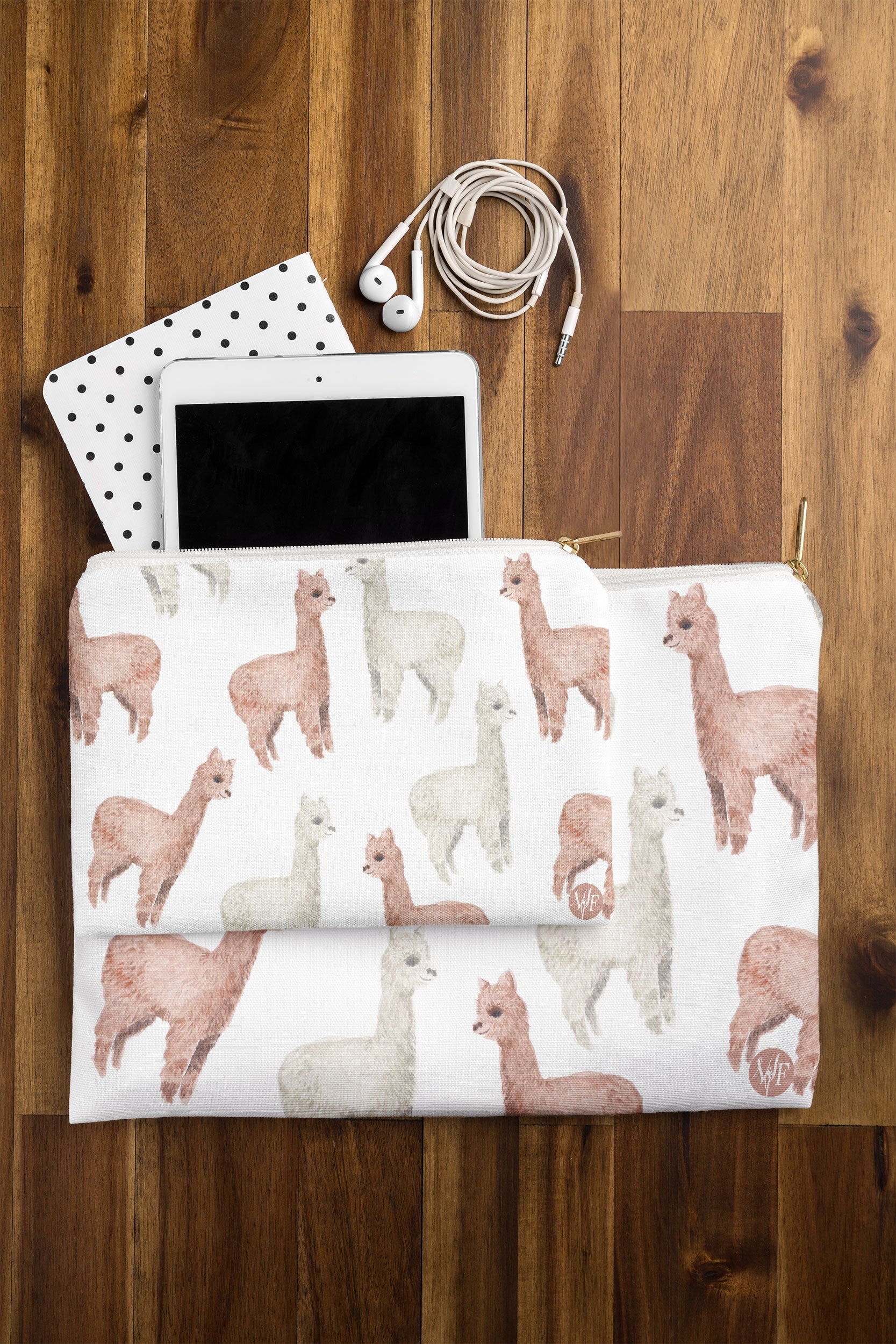 Wonder Forest Allover Alpacas Pouch