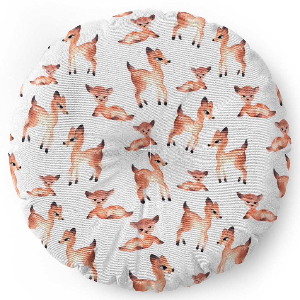 Wonder Forest Darling Deer Floor Pillow Round