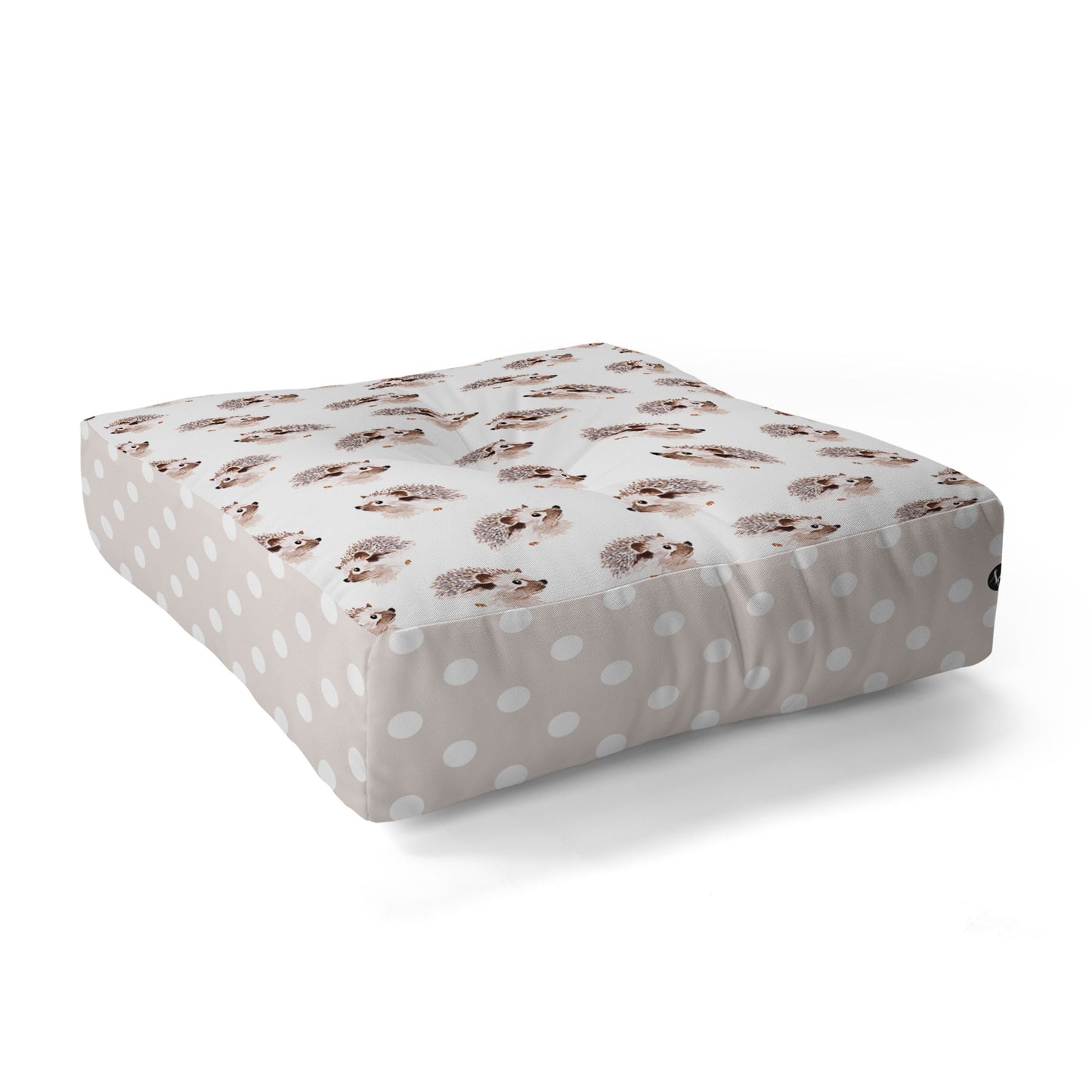 Wonder Forest Happy Hedgehog Floor Pillow Square