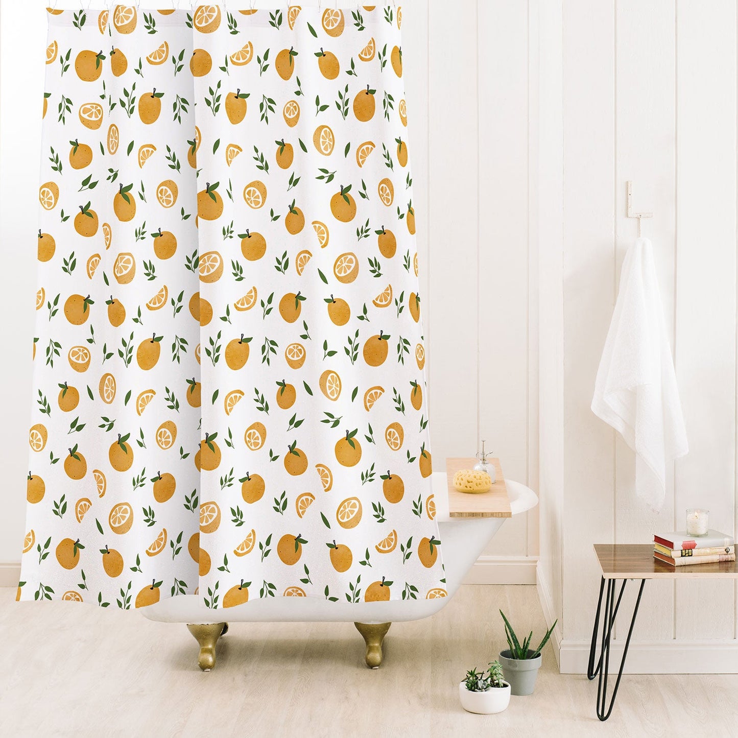 Wonder Forest OhLaLa Oranges Shower Curtain