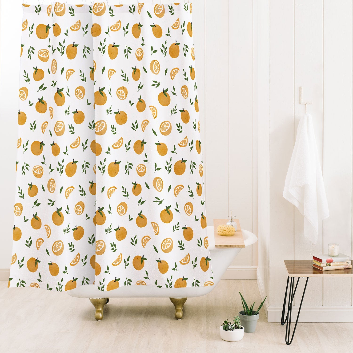 Wonder Forest OhLaLa Oranges Shower Curtain