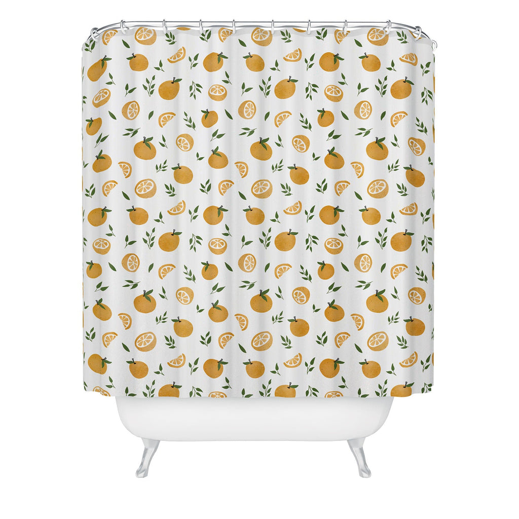Wonder Forest OhLaLa Oranges Shower Curtain