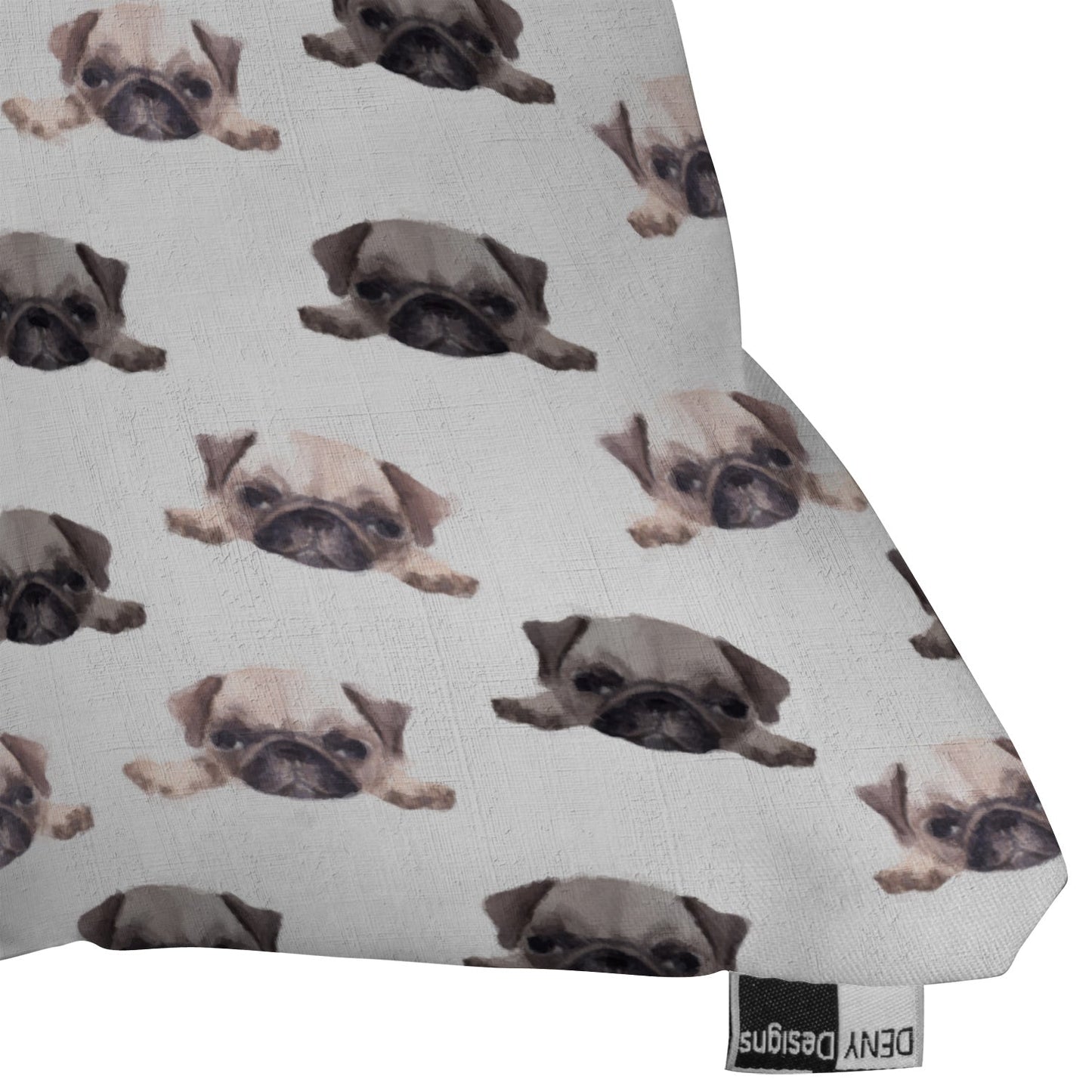 Wonder Forest Pouty Pugs Throw Pillow
