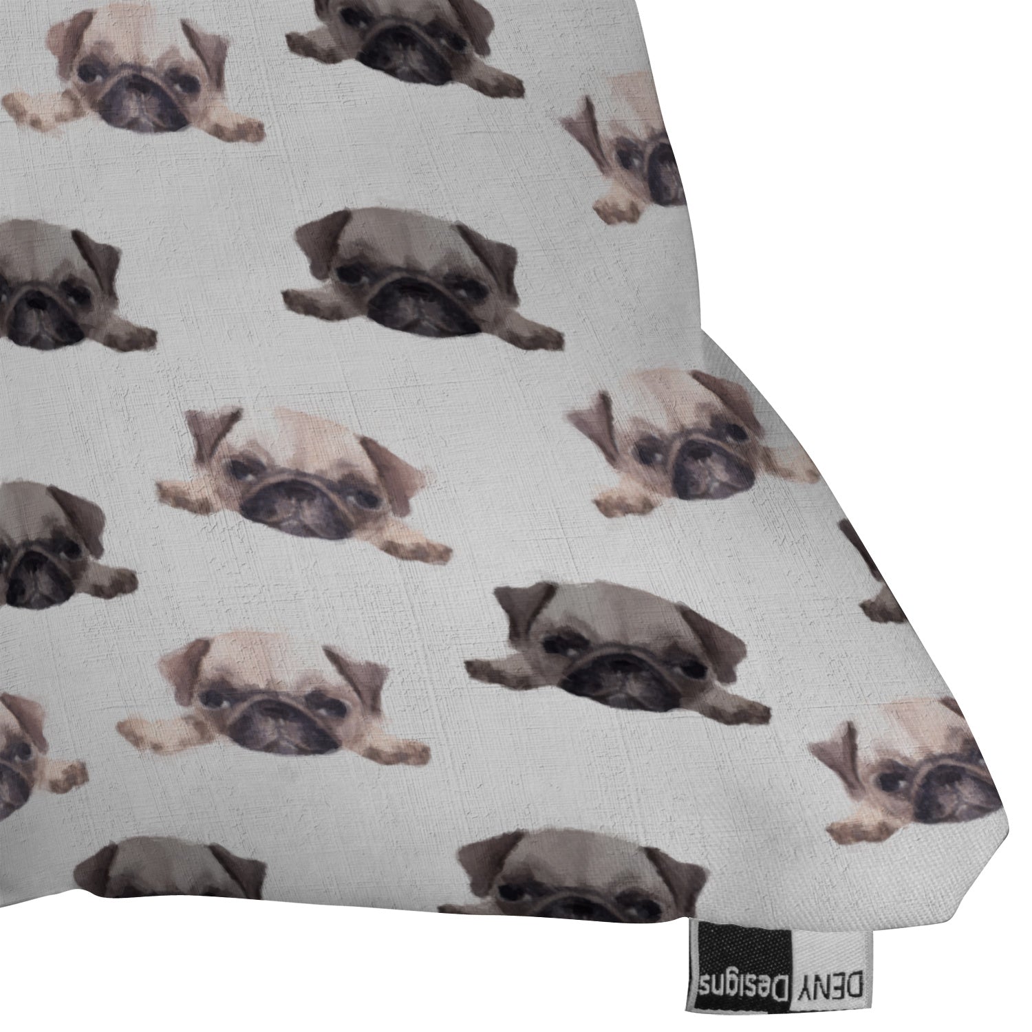 Wonder Forest Pouty Pugs Throw Pillow
