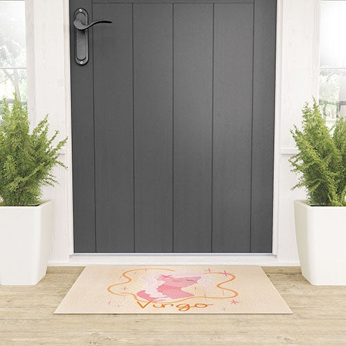 Little Om Zodiac Sign Virgo Welcome Mat