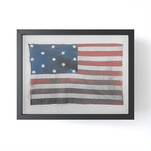 DENY Designs Flag Attributed to Elizabeth Schuyler Hamilton Framed Mini Art Print