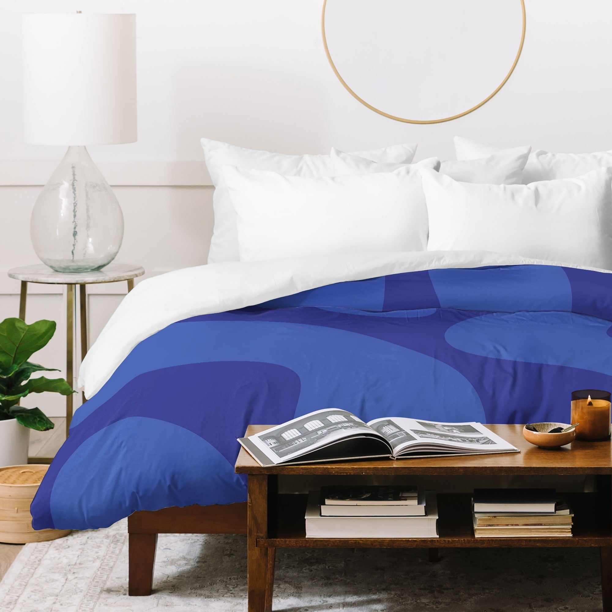 Camilla Foss Blue Pebble Duvet Cover