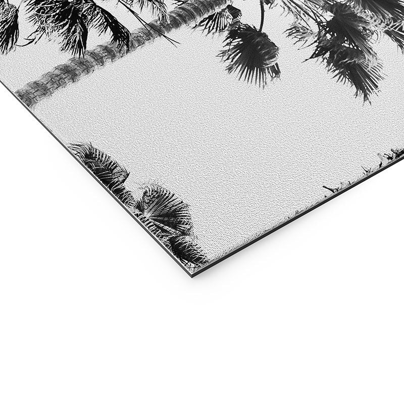 Gal Design Black And White Palms Welcome Mat