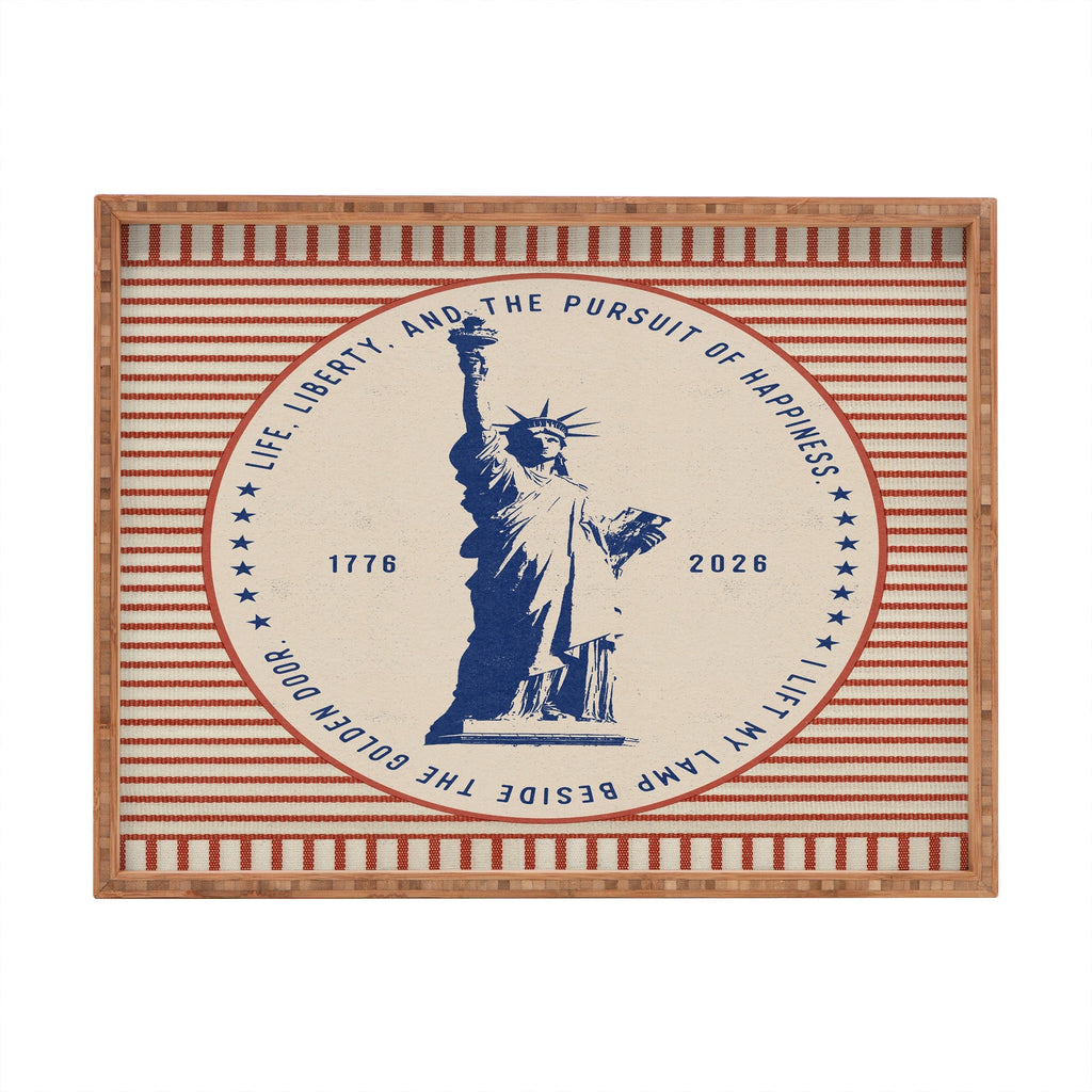 DENY Designs Life Liberty Rectangular Tray