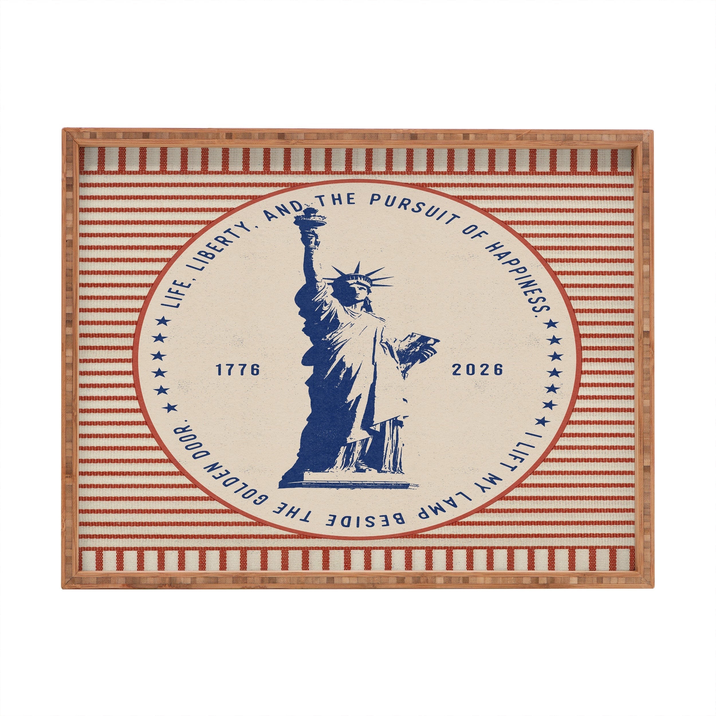 DENY Designs Life Liberty Rectangular Tray