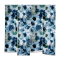 Ninola Design Botanic Retreat Ombre Abstract Watercolor Flowers Blue Navy Wall Mural