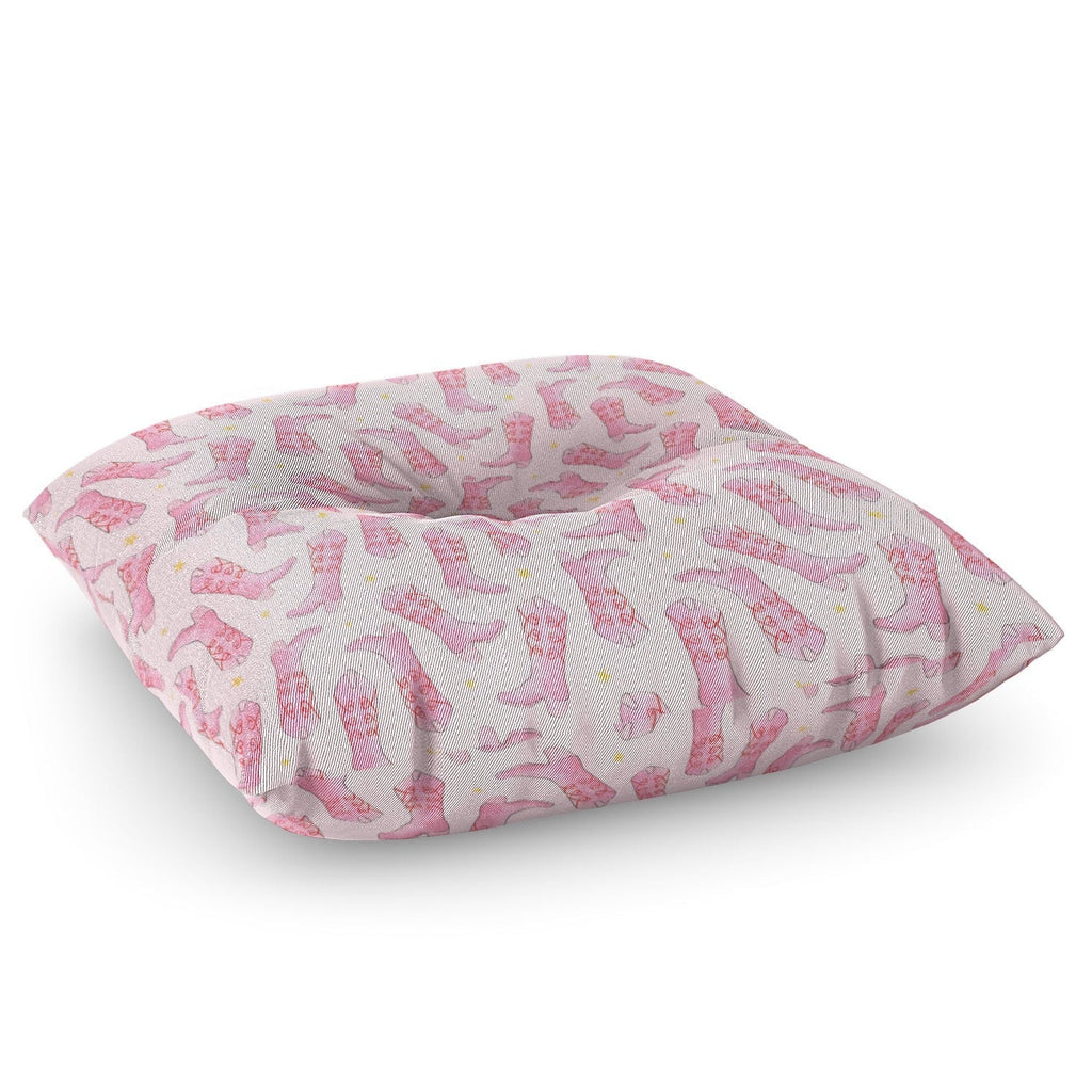 Love_Ryming Stars and Boots Floor Pillow Square