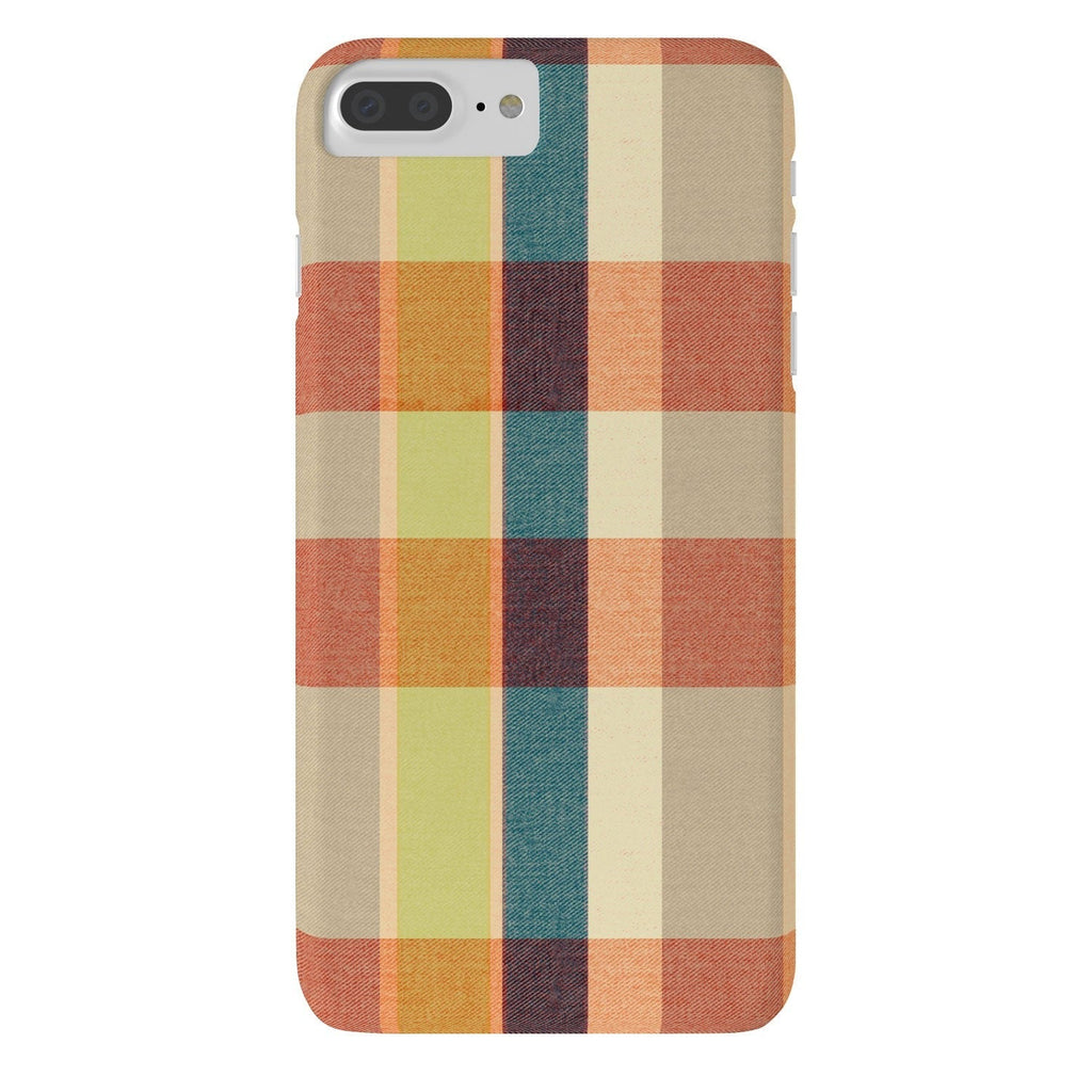 Marta Barragan Camarasa Retro Picnic Plaid Warm Tones Phone Case