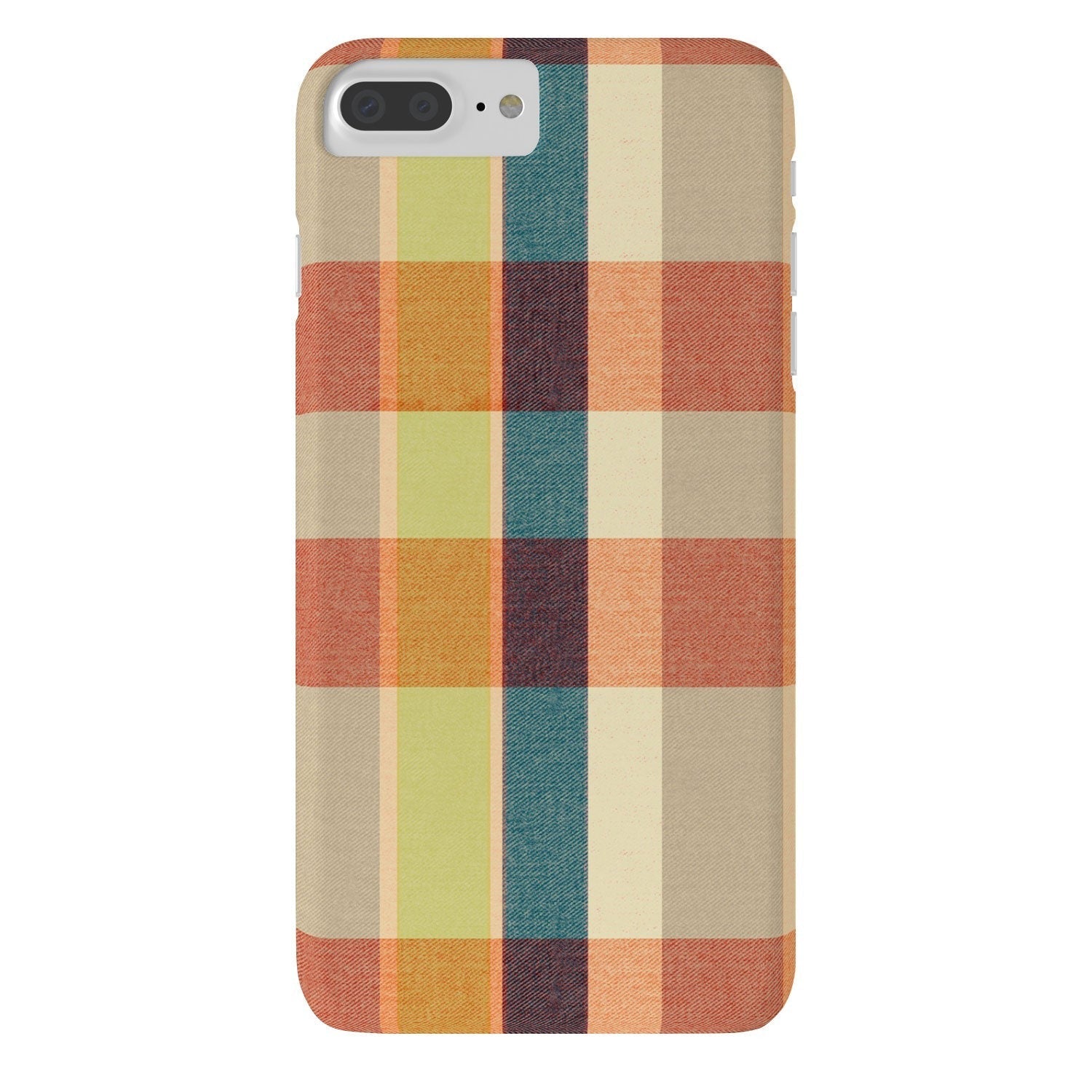 Marta Barragan Camarasa Retro Picnic Plaid Warm Tones Phone Case