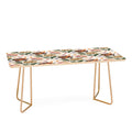 Marta Barragan Camarasa Hand Painted Peony Florals Coffee Table