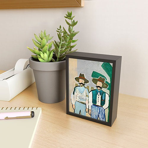83 Oranges Side By Side Cowboy Edition Framed Mini Art Print