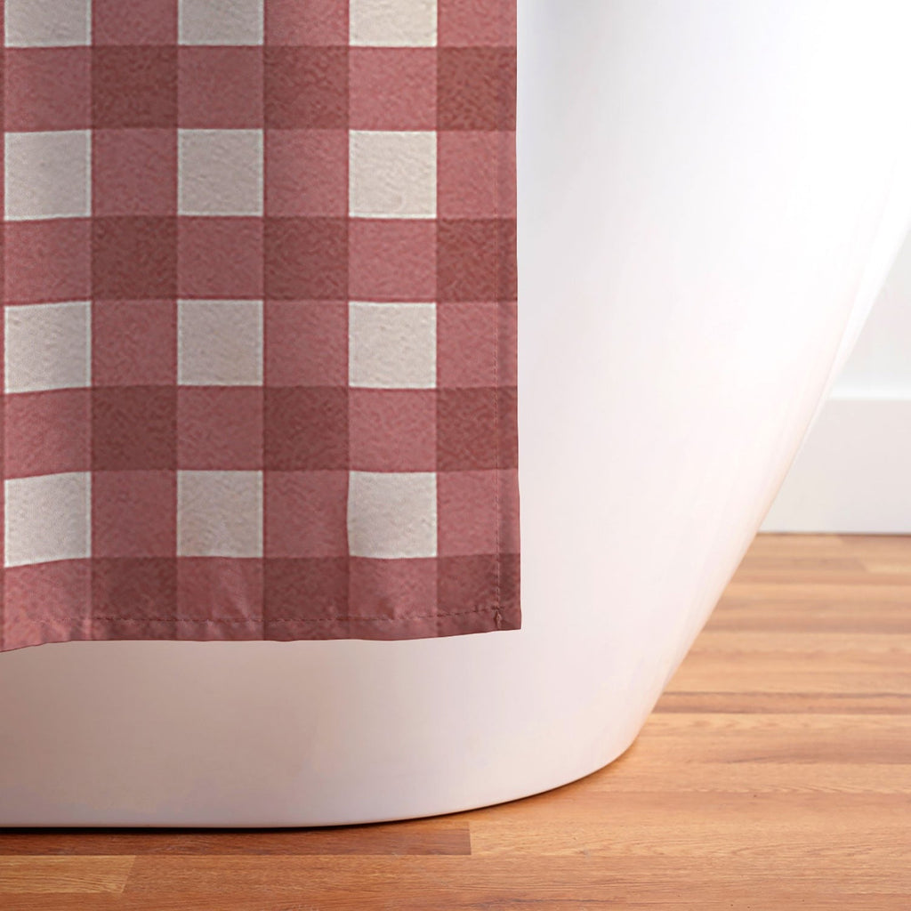 DENY Designs Gingham Eagle Shower Curtain