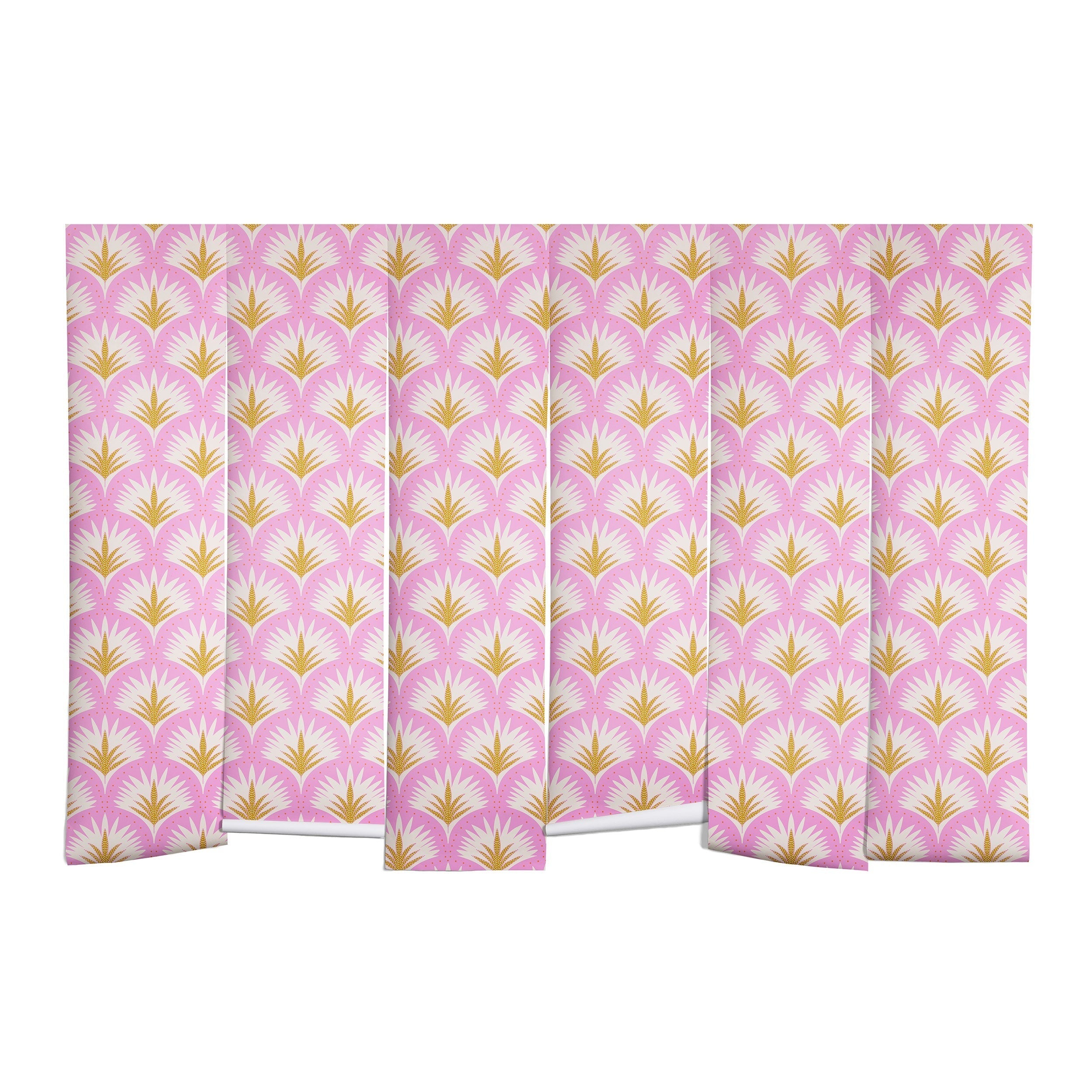 Jennifer Labre Pink Palmetto Wall Mural