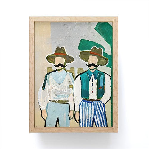 83 Oranges Side By Side Cowboy Edition Framed Mini Art Print