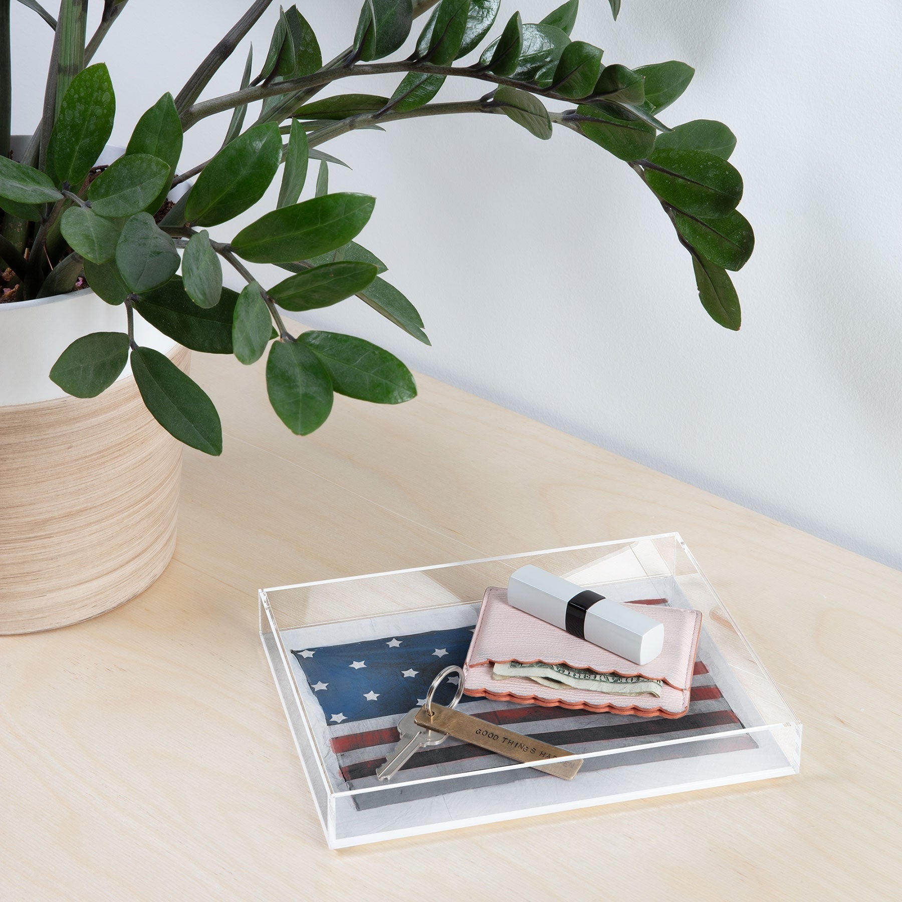 DENY Designs Flag Attributed to Elizabeth Schuyler Hamilton Acrylic Tray