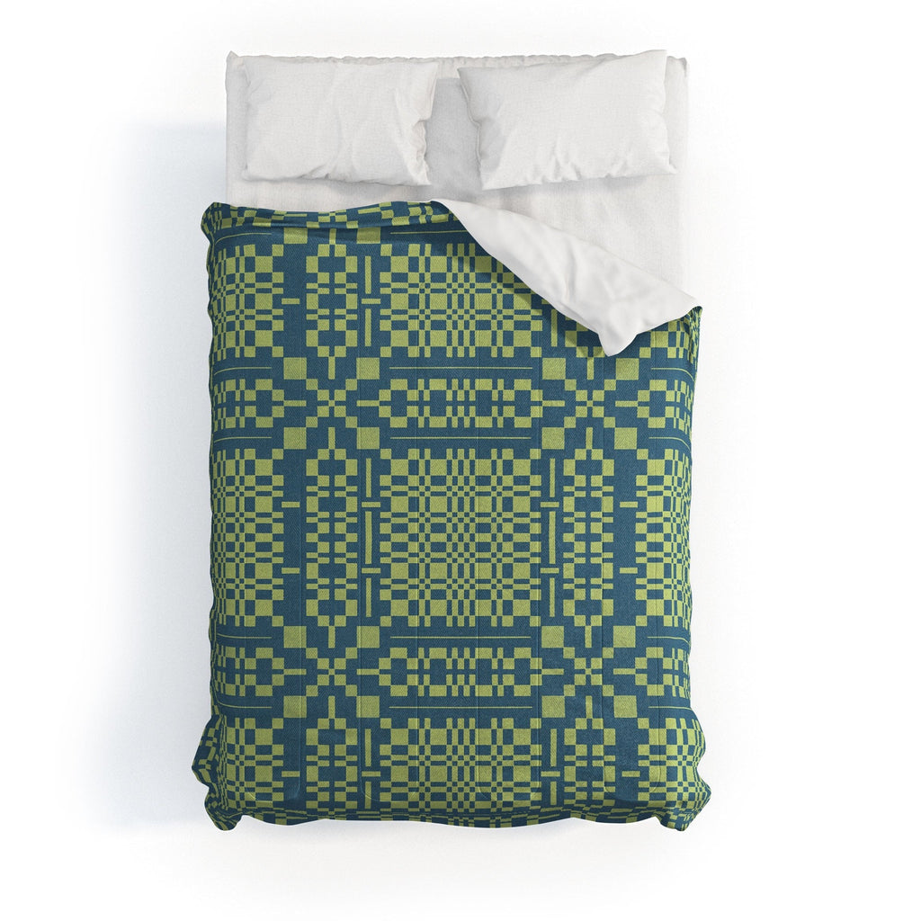 Marta Barragan Camarasa Nostalgic Grid Design Comforter